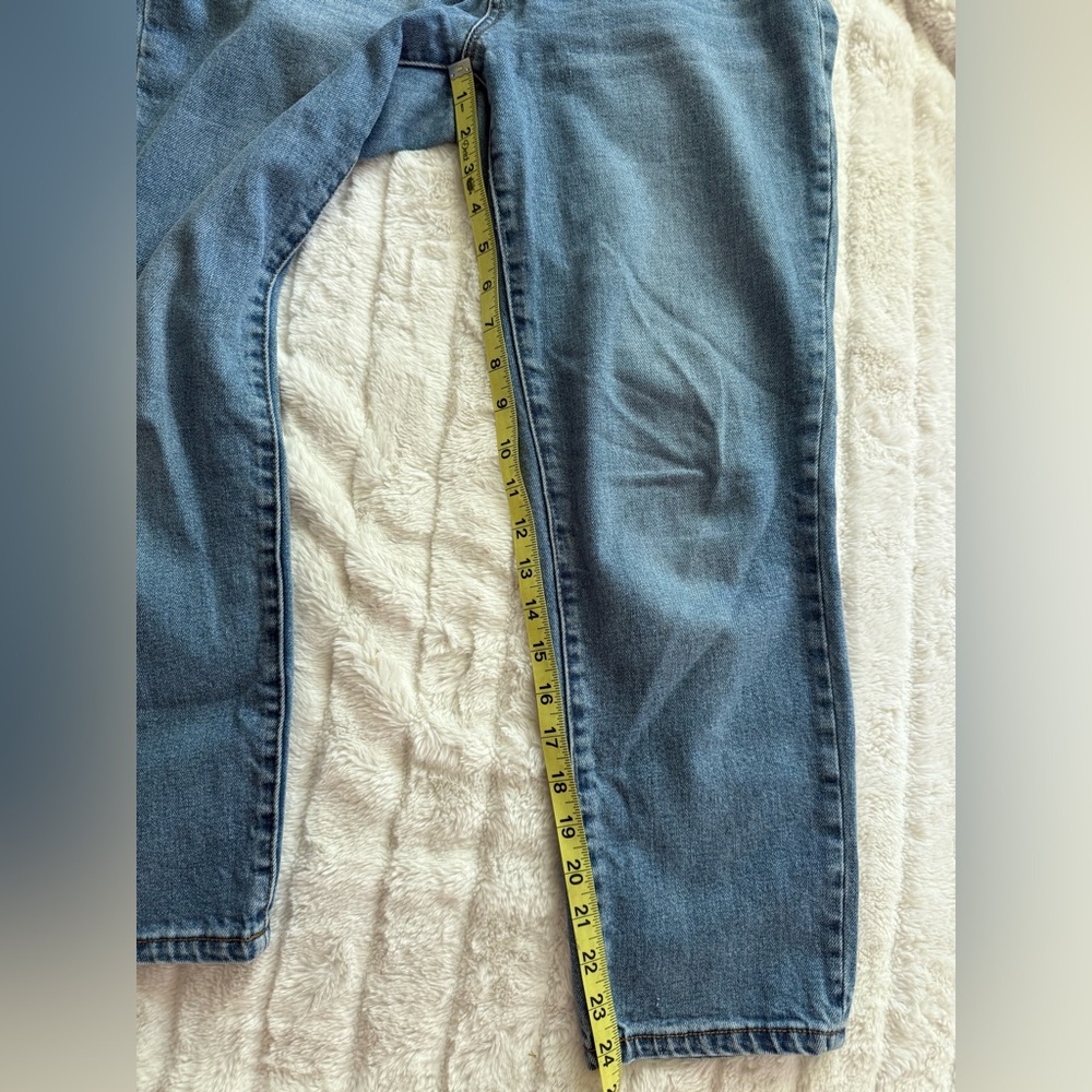 OAT New York High Rise Straight Crop Jeans Women’s Size 27 Medium Wash Denim - Picture 4 of 10
